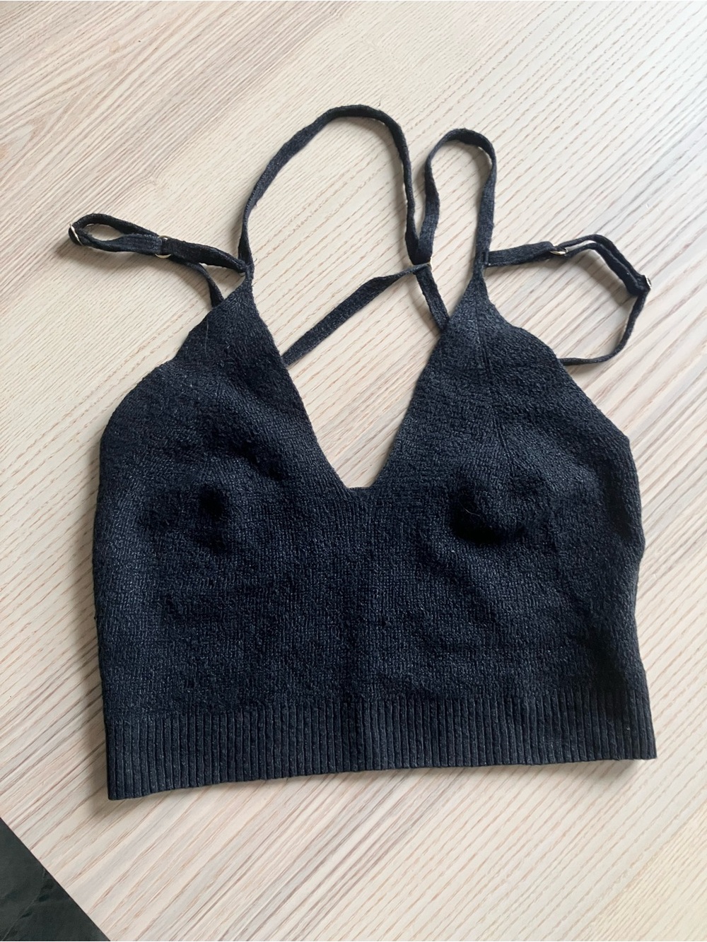 jacquemus la maille aneto strappy crop top